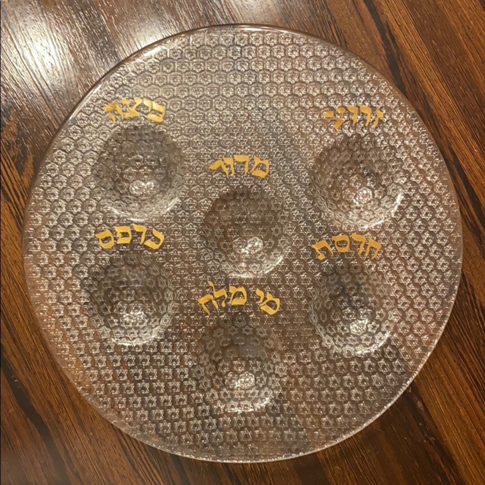 Handmade Passover platter